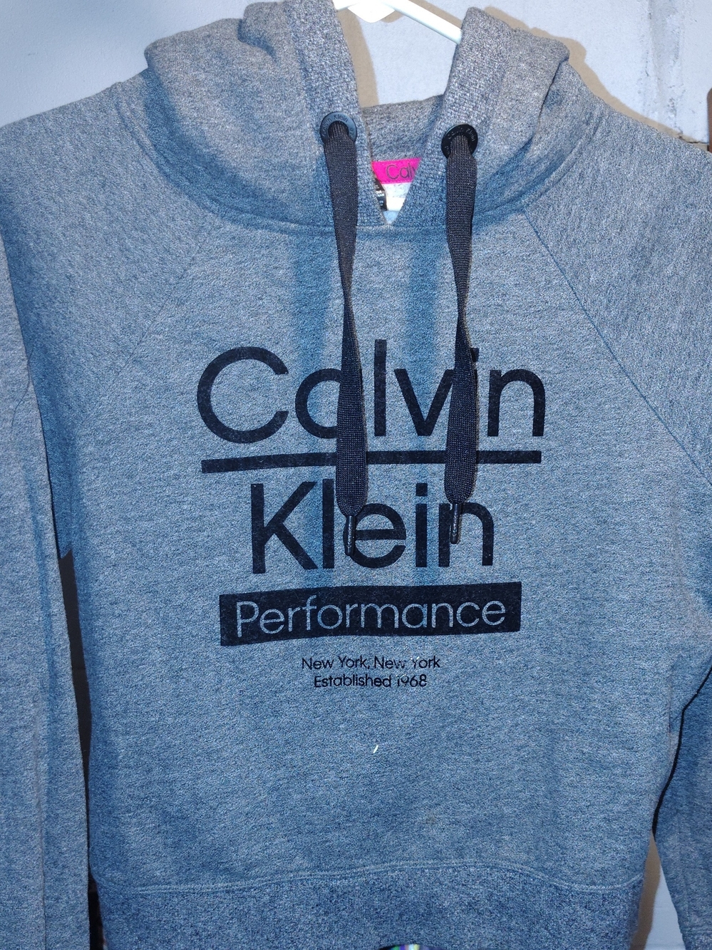 Calvin Klein Gray Performance Pullover Hoodie